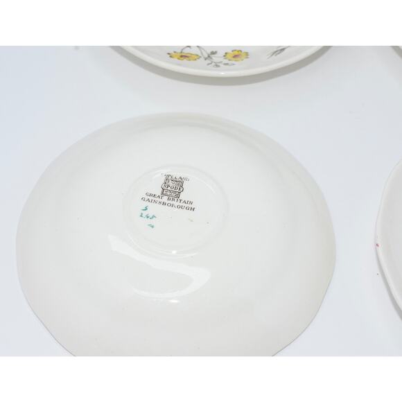 Copeland Spode Gainsborough Marlborough Tea Cup and Saucer Plates - 6pc set - Picture 7 of 15